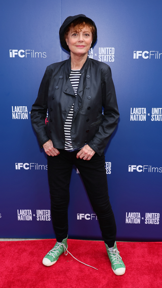 Susan Sarandon attends the premiere of "Lakota Nation Vs United States" at IFC Center on June 26, 2023 in New York City