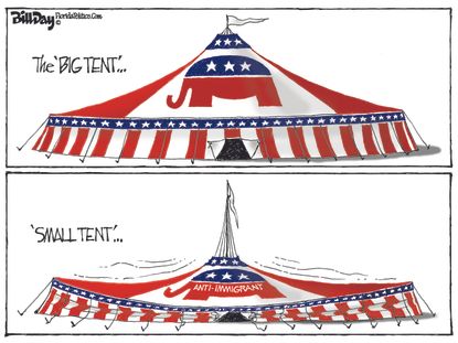 Political&nbsp;Cartoon&nbsp;U.S. Trump GOP anti-immigration ICE