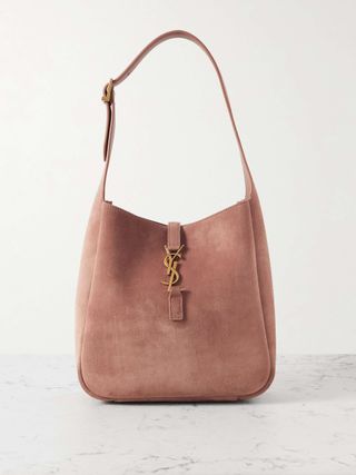 Le 5 à 7 Supple Small Suede Shoulder Bag