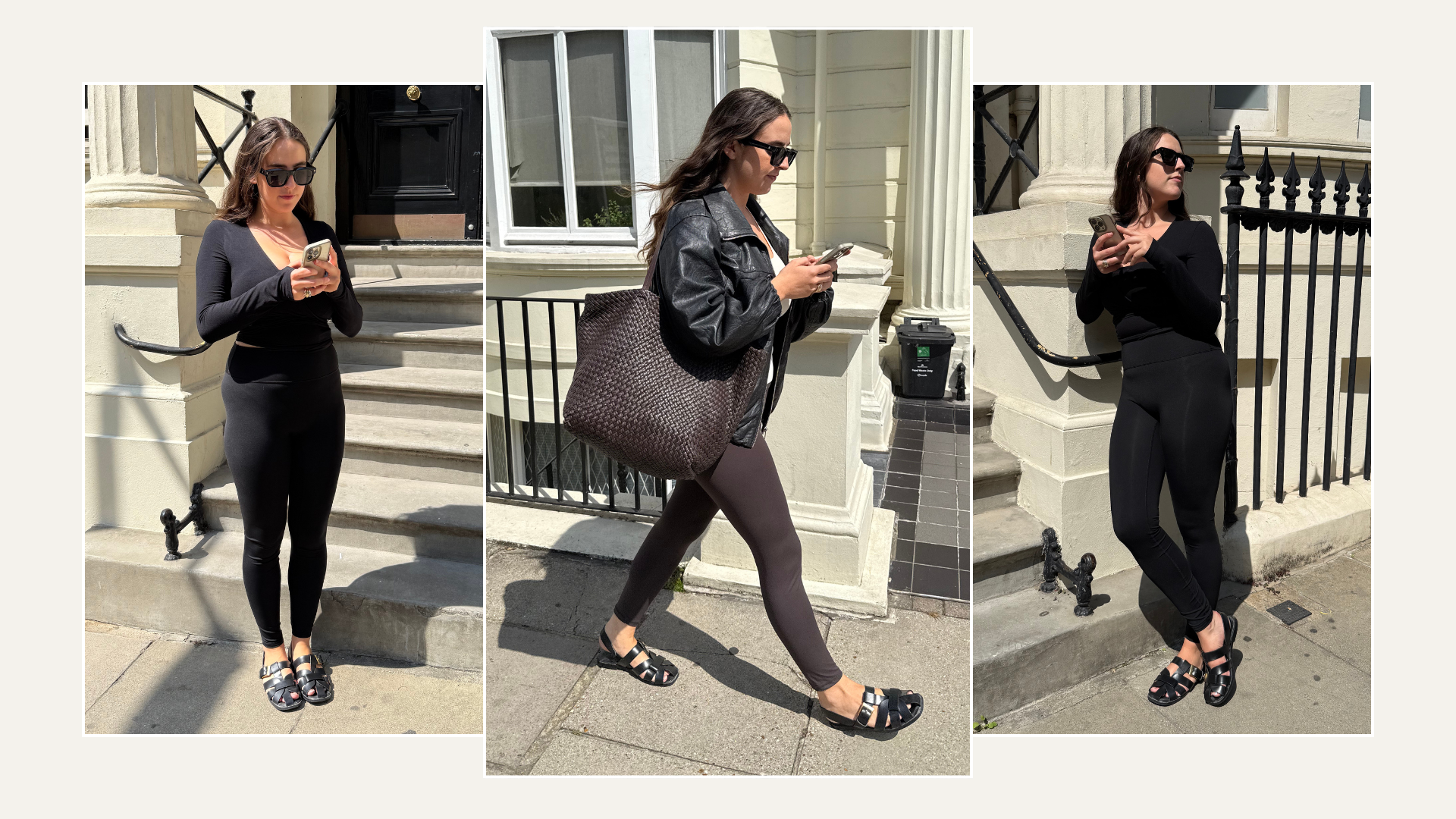 An image of Who What Wear's Ava Gilchrist wearing Adanola leggings.