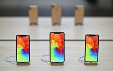 LONDON, ENGLAND - OCTOBER 26:General view of the Apple IPhone XR during the Covent Garden re-opening and iPhone XR launch at Apple store, Covent Garden on October 26, 2018 in London, England.