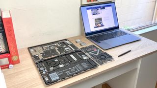 Framework Laptop CPU swap in progress