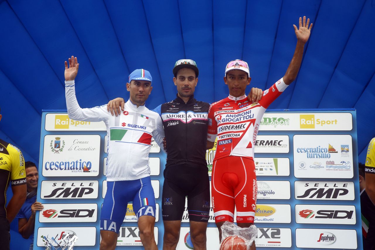 The top three on the podium