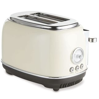 aldi retro toaster with white background