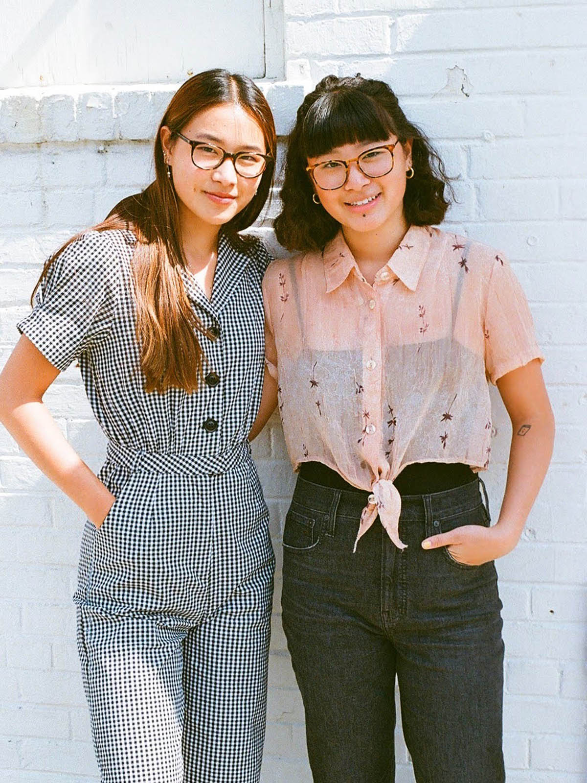 Kristina Ang and her sister Alexandria in Upstate New York.