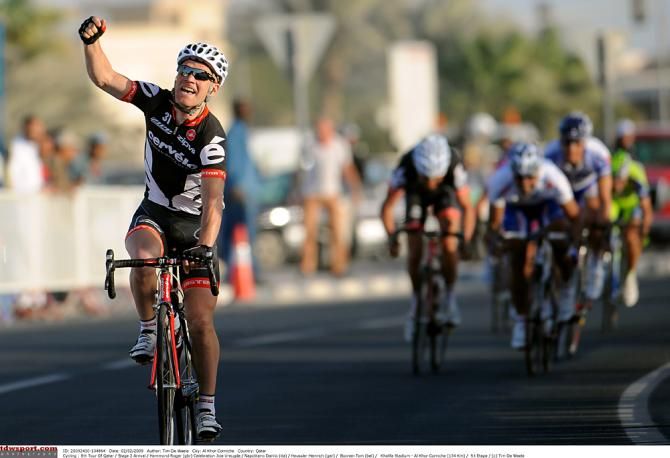 Roger Hammond (Cervelo) won stage 2 in the 2009 Tour of Qatar