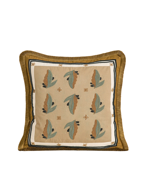 Arthur Square Cushion, Ochre