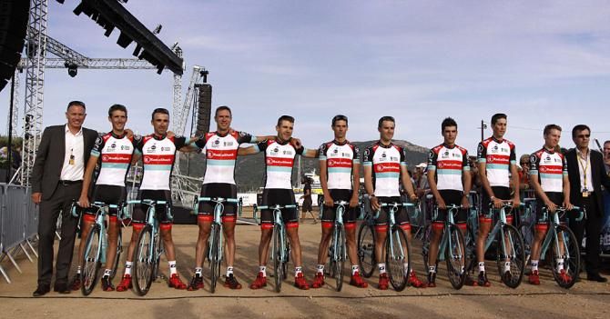 The RadioShack team presented in Corsica