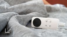 picture of an electric blanket with remote