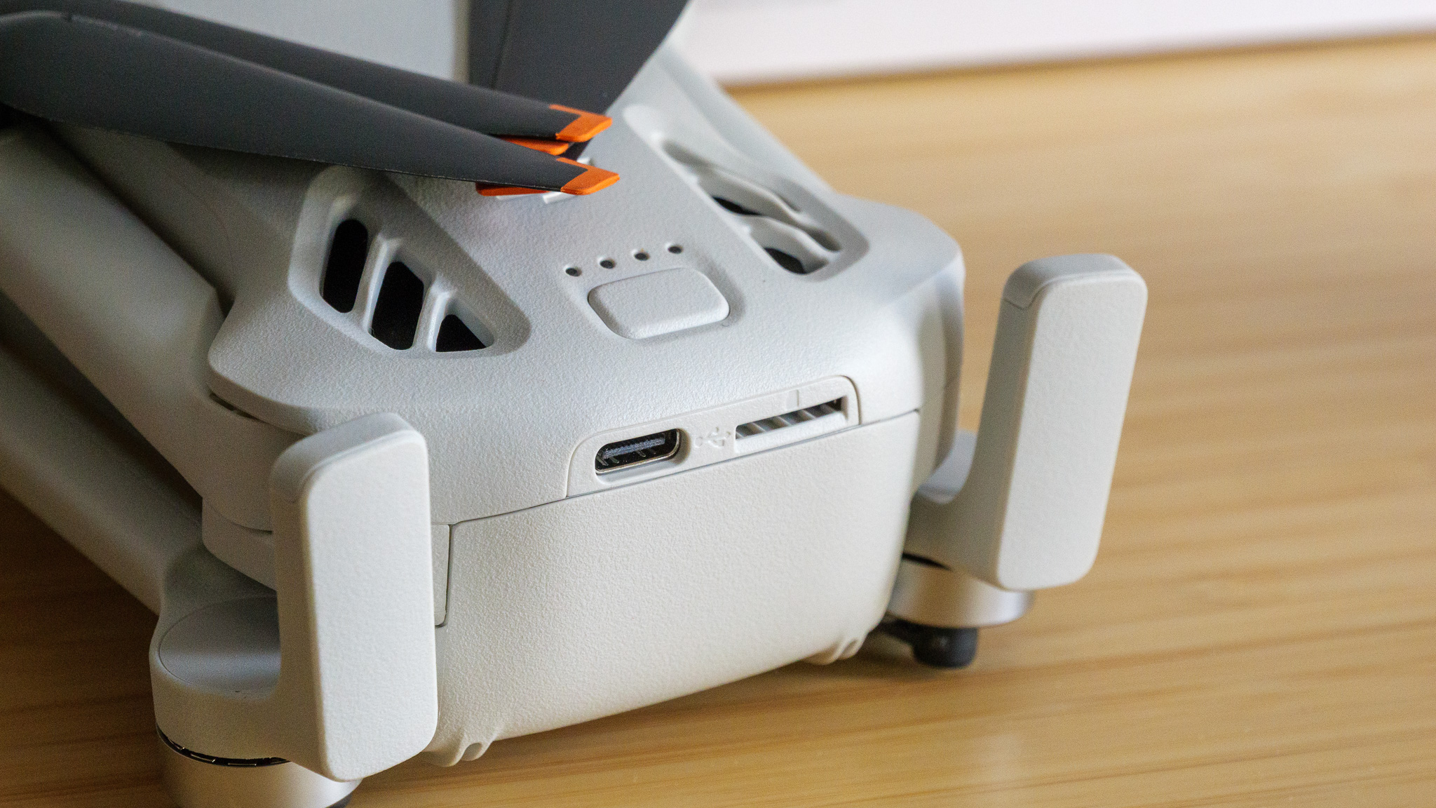 DJI Lito 1 drone, folded on desktop