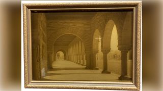 Arches of a building.