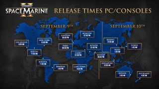 Space Marine 2 global release times