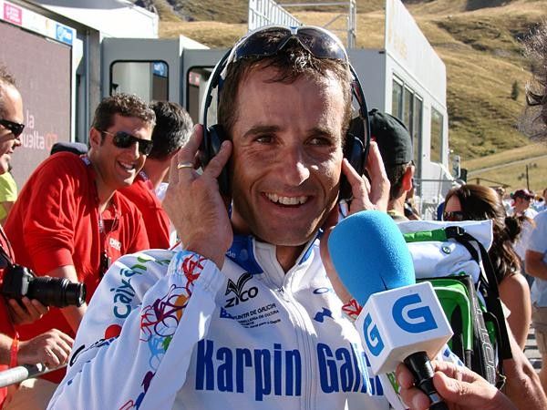A Karpin Galicia listens to a playback presumably?