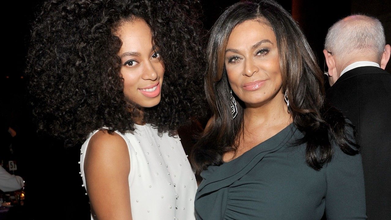 Tina Knowles and Solange Knowles