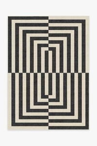 Jonathan Adler Op Art Charcoal Rug for $249, at Ruggable