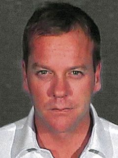 Kiefer Sutherland mugshot