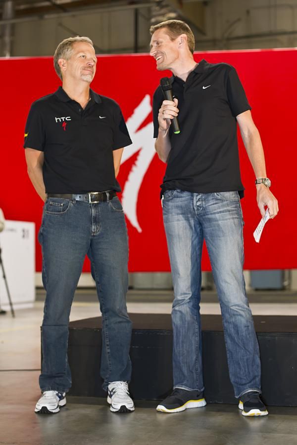 Bob Stapleton and Rolf Aldag introduced the 2011 HTC-Highroad team
