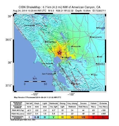 Magnitude 6.0 earthquake knocks out power to thousands in California