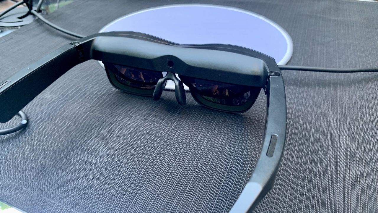 TCL NXTWEAR G glasses on a table at Milan Design Week