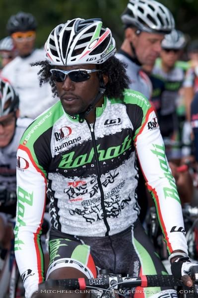 Rahsaan Bahati before the start