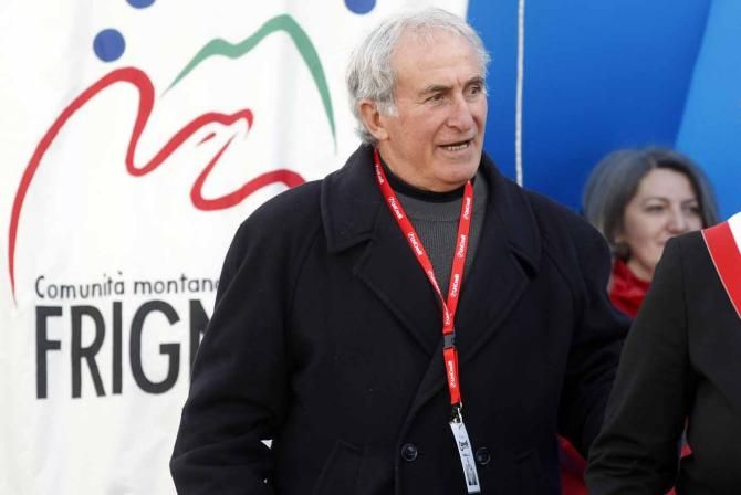 The great Franco Bitossi - "Cuore matto" or "Crazy heart" to the tifosi - was on hand at the Settimana Coppi e Bartali.