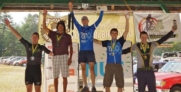 Men's podium at the Hampshire 100
