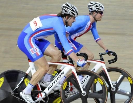 Czechs Martin Blaha and Vojtech Hacecky won the Madison.
