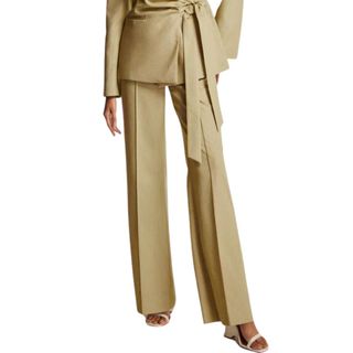 Mint Velvet Green Straight Tailored Trousers