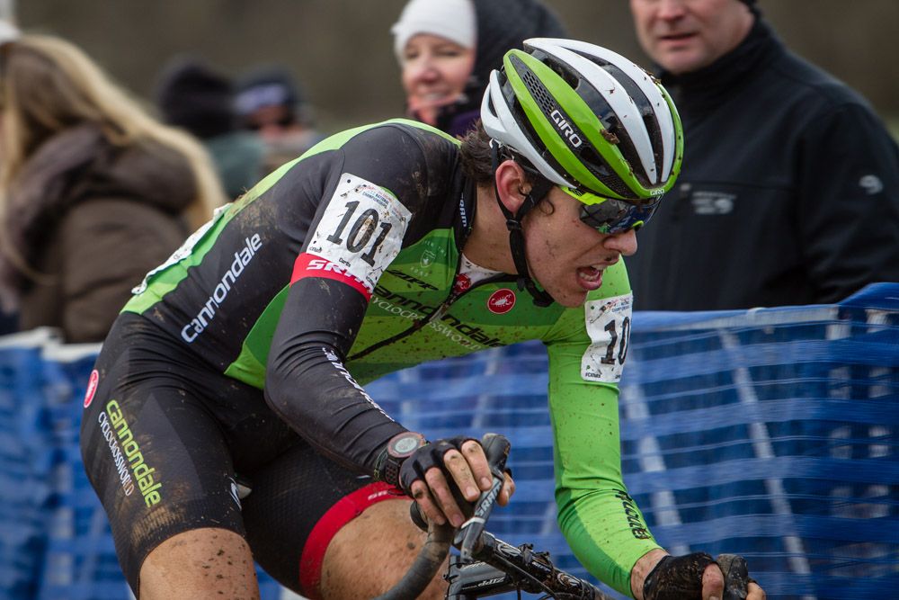 Curtis White (Cannondale) fought hard throughout todays race