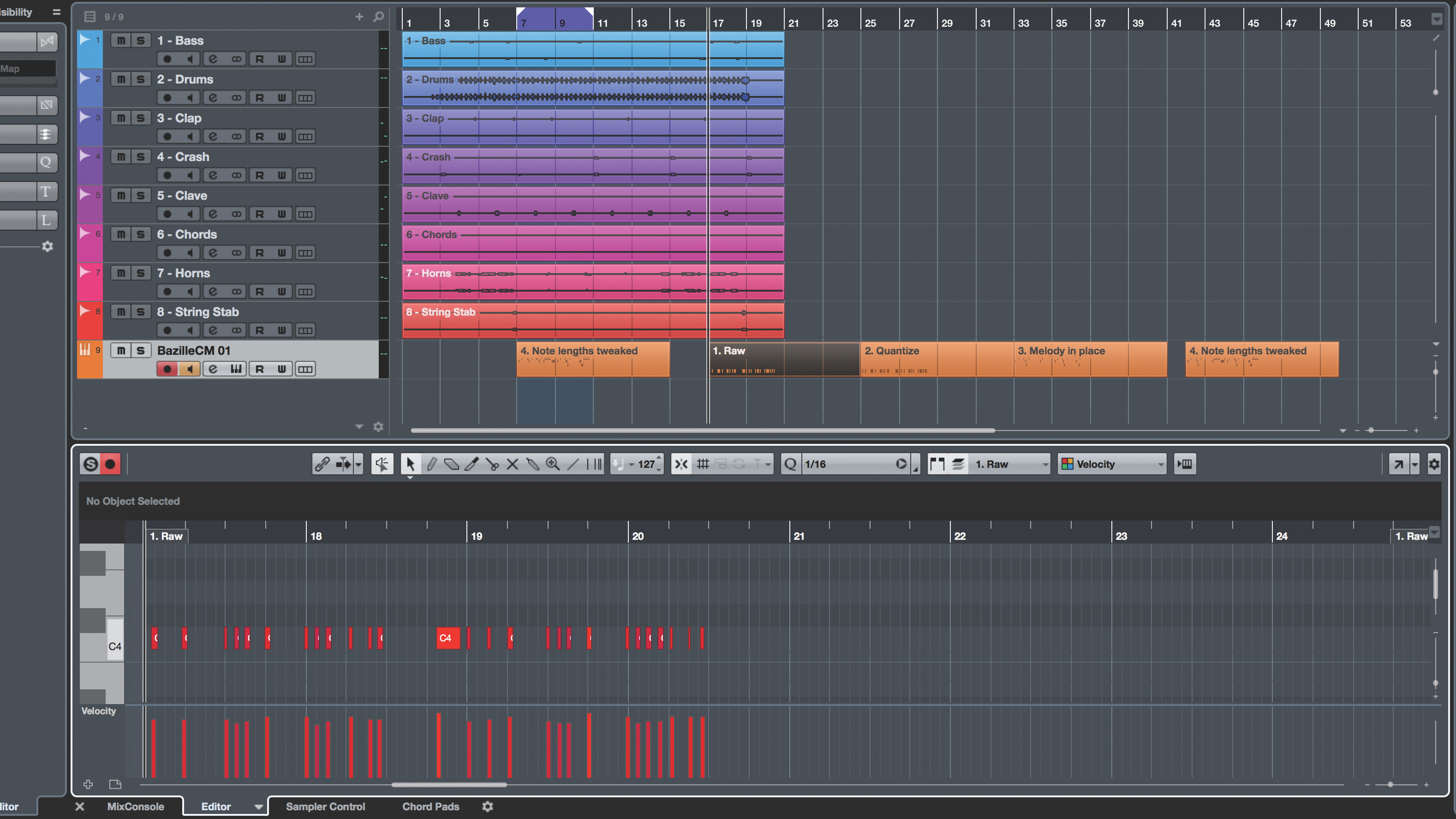 16. Write the rhythm before the melody