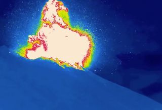 The Stromboli volcano in Italy erupted with a stronger-than-usual explosion on Nov. 16, 2020. 