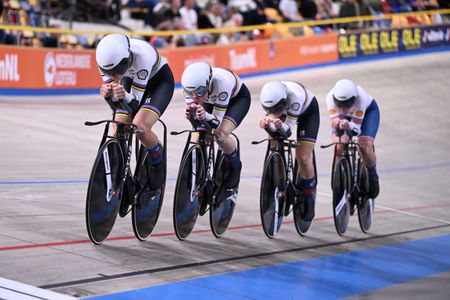 Team GB's women's team pursuit team at the 2024 European Championships