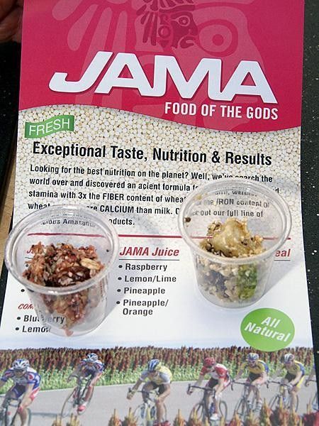 Jama is a new energy food company with a pleasingly tasty bar and juice mix.