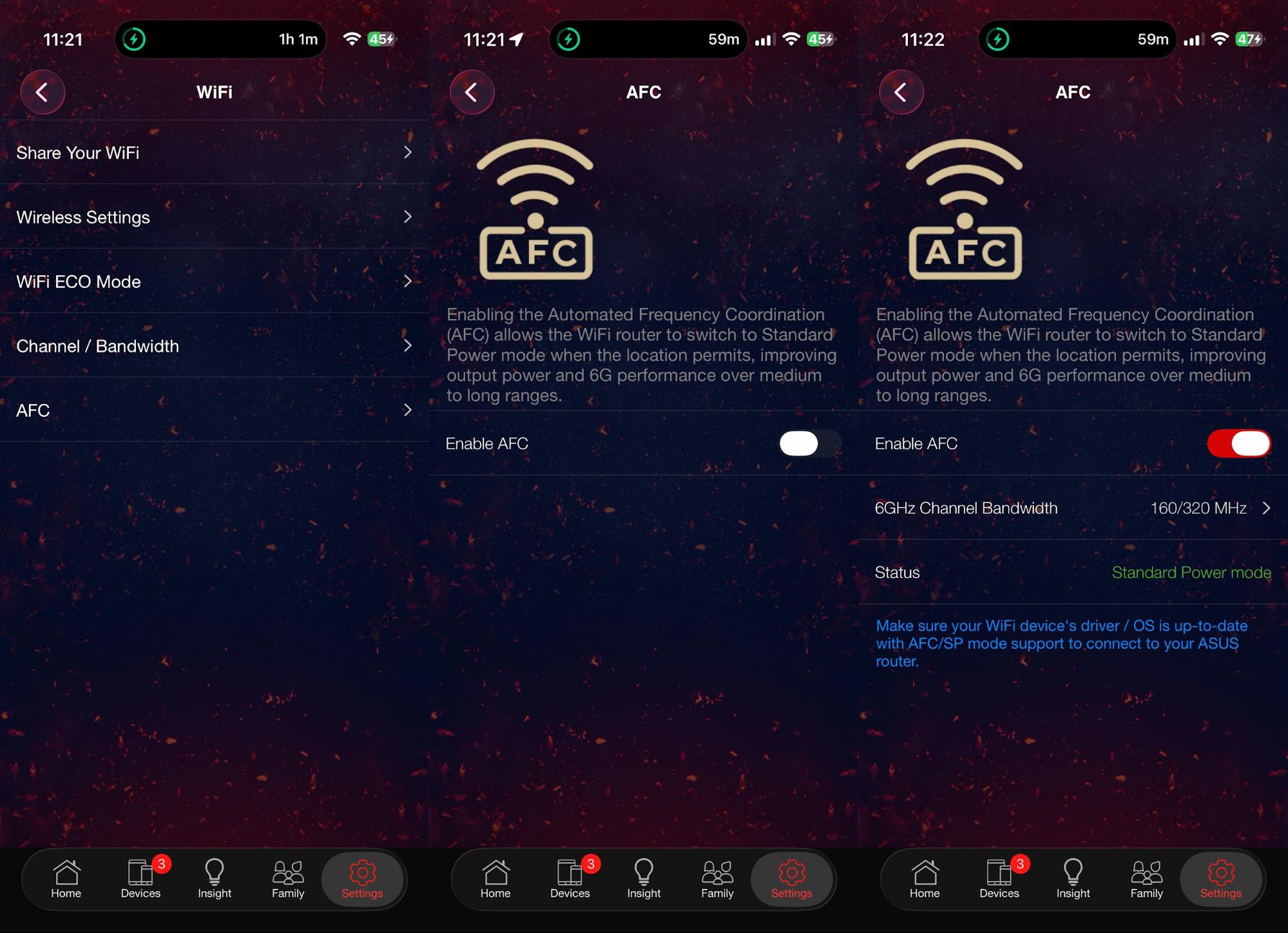 تطبيق الهاتف الذكي لجهاز التوجيه Asus