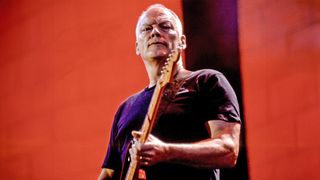 Live 8, London. Hyde Park. David Gilmour performing live with Pink Floyd at Live 8. July the 2nd 2005.