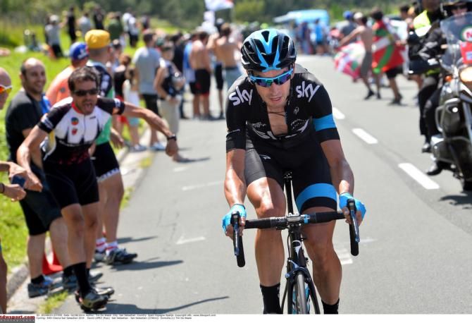 Team Sky's David Lopez was agressive