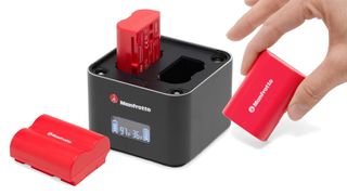 Manfrotto Professional Li-ion Batteries, with Manfrotto Pro Cube charger