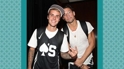 Justin Bieber and Carl Lentz attend 2017 Aces Charity Celebrity Basketball Game at Madison Square Garden on August 13, 2017 in New York City