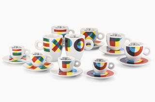 Colourful teacups