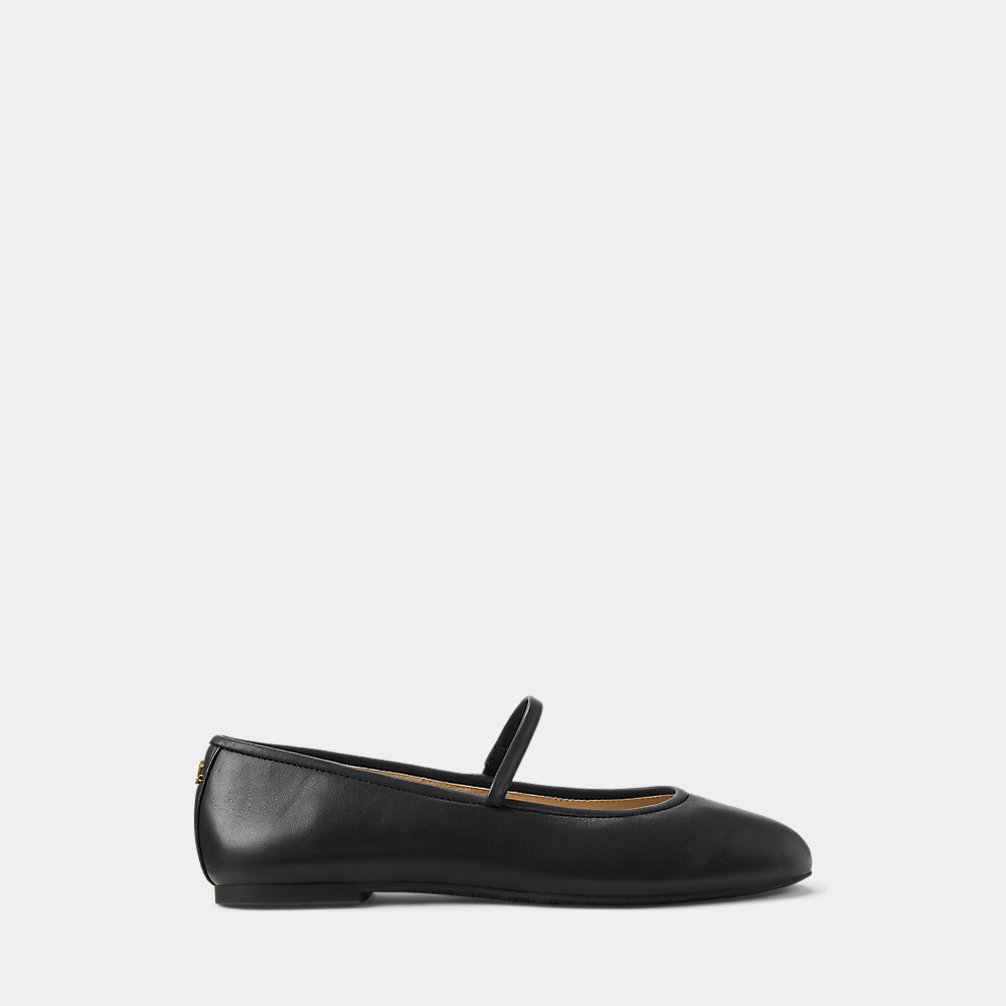 Jayna Nappa Leather Mary Jane Flat