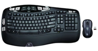 Logitech Wave Keyboard and Mouse
This ergonomic keyboard and mouse combo is perfect for anyone who wants to avoid hand and wrist pain while working long hours in the office. 