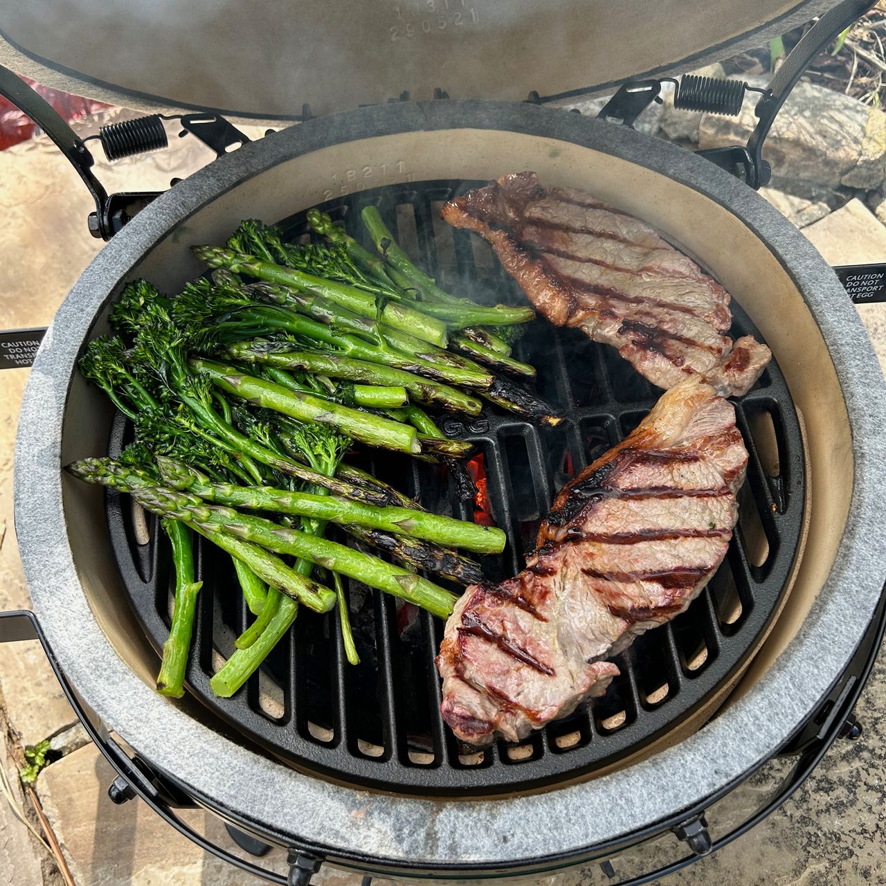 Testing of the Big Green Egg at home