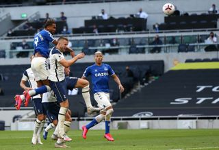 Dominic Calvert-Lewin scored the only goal with a header as Everton won at Tottenham