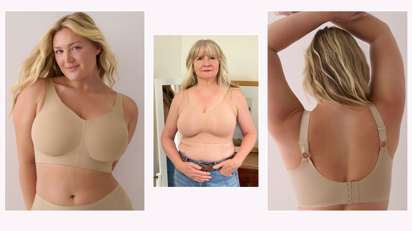 Model and Julie Player wearing the Evelyn &amp; Bobbie Busty Bra