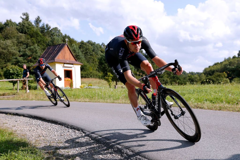 RZESZOW POLAND AUGUST 11 Luke Rowe of The United Kingdom and Team INEOS Grenadiers during the 78th Tour de Pologne 2021 Stage 3 a 226km stage from Sanok to Rzeszw TourdePologne TDP2021 UCIWT on August 11 2021 in Rzeszow Poland Photo by Bas CzerwinskiGetty Images