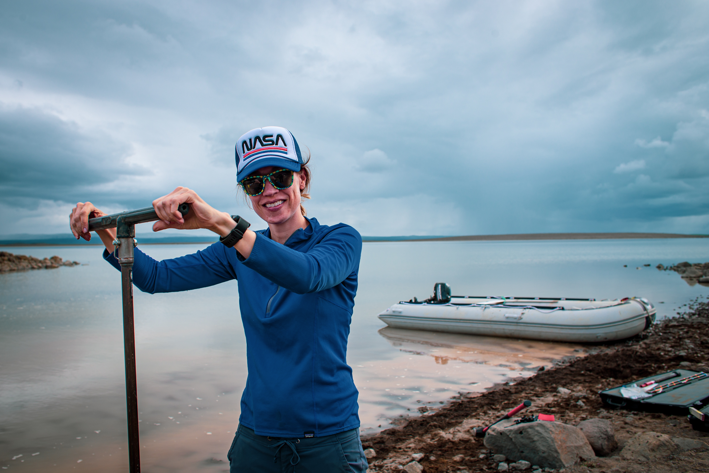 The first field season for the DIGMARS project targeted Lake Sandvatn in southwest Iceland. Shown here is Liz Rampe, DIGMARS principal investigator from NASA's Johnson Space Center.