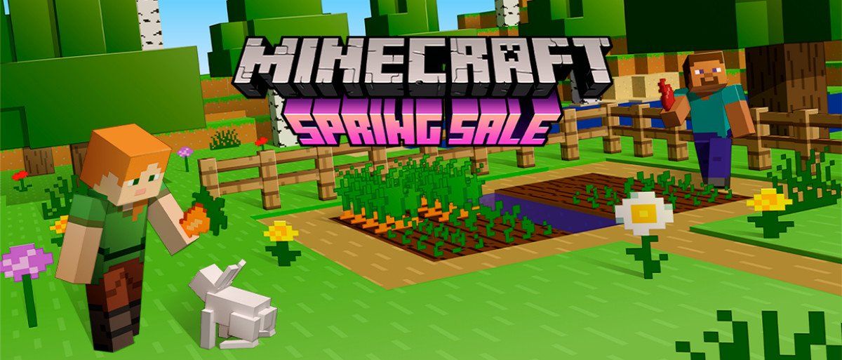 Minecraft Marketplace Spring Sale Banner