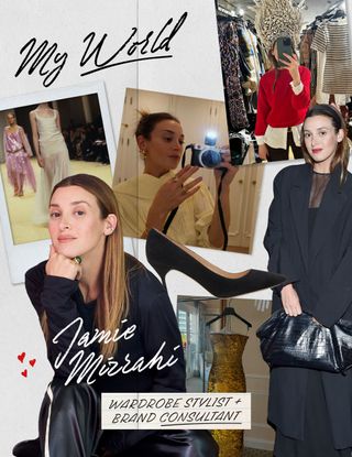 Collage of stylist Jamie Mizrahi