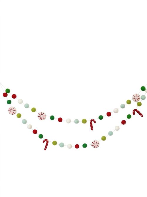 Christmas Felt Pompom Christmas Garland