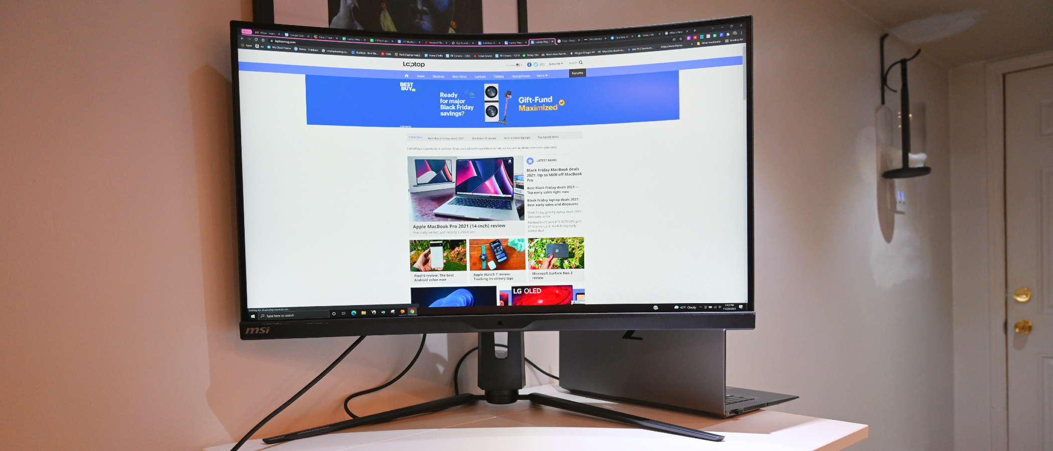 MSI MPG Artymis 323CQR curved gaming monitor review | Laptop Mag